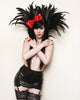 Latex and Feather Collar