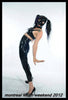 Latex High-Waisted Cigarette Pants