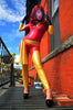 Latex Cosplay: Telekinetic Firebird Supervillian - inspired costume