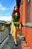 Latex Cosplay: Telekinetic Firebird Superhero-inspired costume