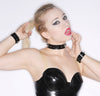 Latex Accessory Set: Basic Spike Choker and Cuffs