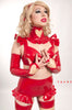 Latex Valentine Neck Corset