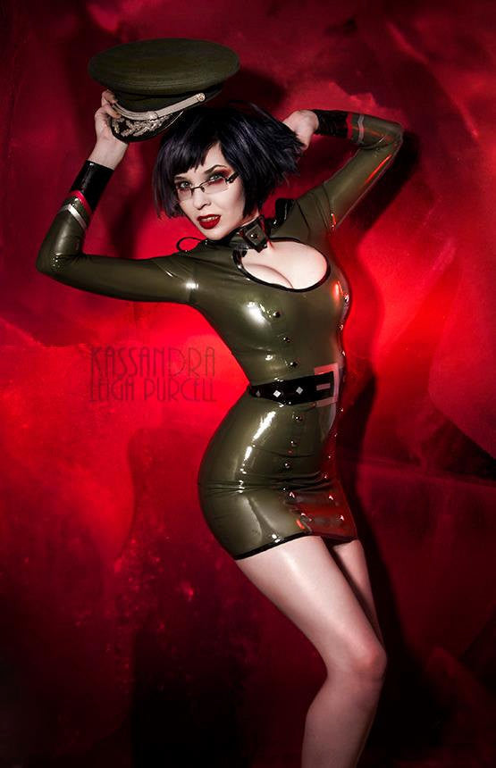 Latex Madam Commisar Dress