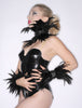 Latex Wrist Cuffs with SPIKES and FEATHERS